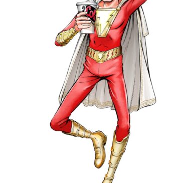 Warner Bros Japan released an illustration on Shazam! by Monkey Punch