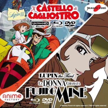 [Italy] “Lupin III – Castle of Cagliostro” in UHD Blu Ray and the series on Fujiko Mine in Blu Ray & DVD